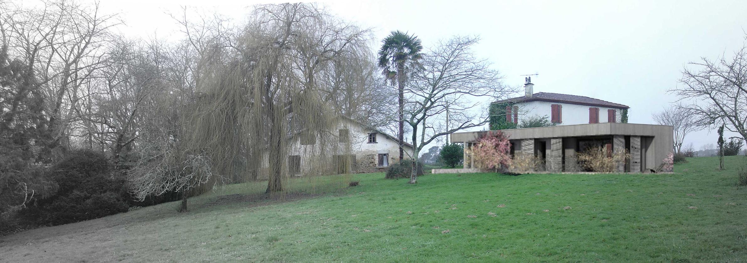 Réhabilitation et extension d’une maison individuelle à Saint Martin de Seignanx — vue 2